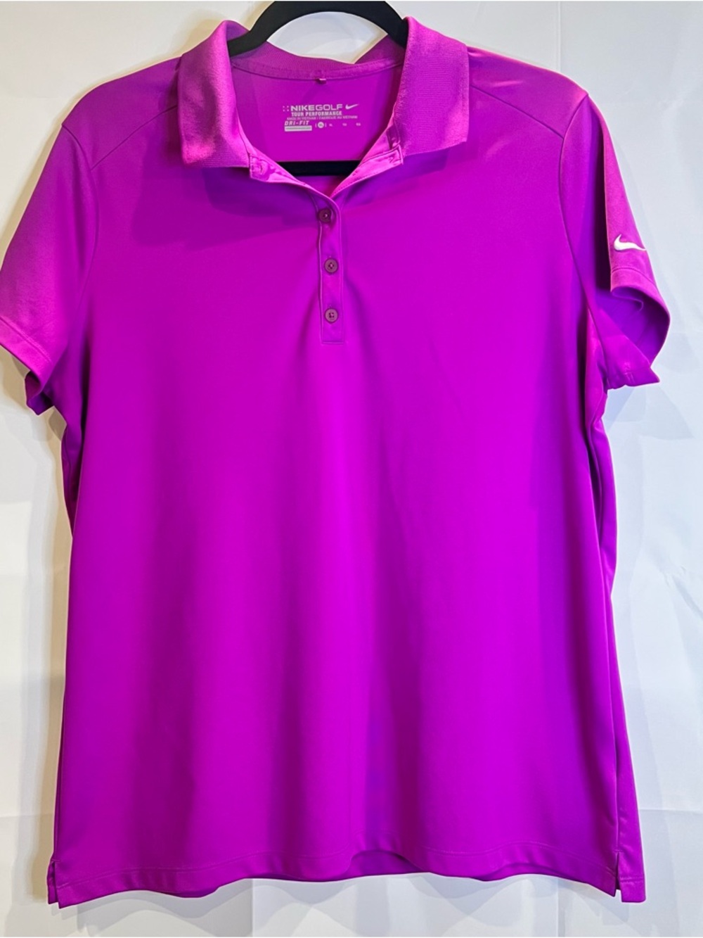 Nike Golf Women’s Dri-Fit Performance Polo Magenta Pink Texas Open Patch - XL